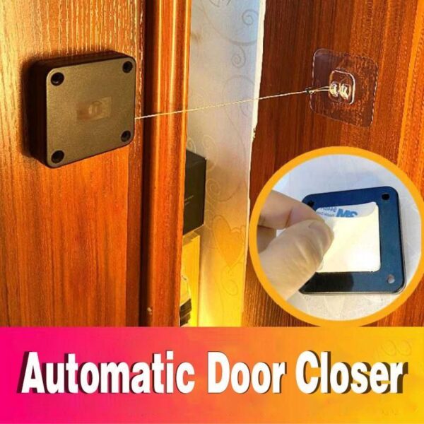 Automatic Door Closer Punch-Free Soft Close Door Closers For Sliding Door Glass Door 500g-1000g Tension Closing Device - Image 5